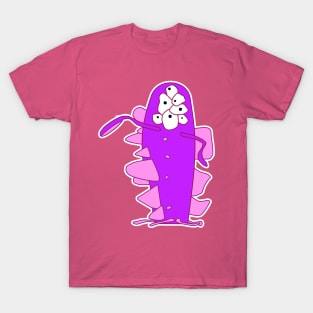 Child Art - Pink & Purple Squid-Like Alien T-Shirt